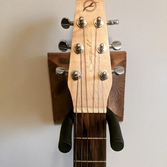 WOODEN adjustable guitar wall hanger- display-Gift for him-Music lover - Picture 2 of 5